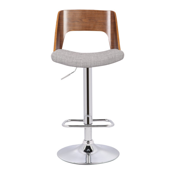Orren Ellis Saundra Adjustable Height Swivel Bar Stool Wayfair